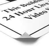Poster Panneau de surveillance vidéo (Coin)