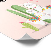 Poster Panneau de table Baby Shower Llama Fiesta Snack Ba (Coin)