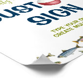 Poster Panneau de table Big One Fishing Anniversaire (Coin)