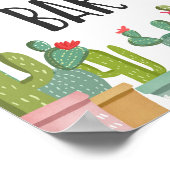 Poster Panneau de table Cactus Fiesta pour nourriture mex (Coin)