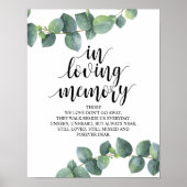 Poster Panneau de table commémoratif de mariage en callig (Devant)