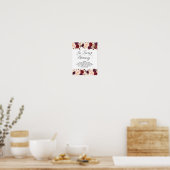 Poster Panneau de table commémoratif de mariage en souven (Cuisine)