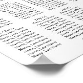 Poster Panneau de table de 8 places assises Eucalyptus (Coin)