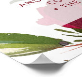 Poster Panneau de table de bar ouvert pour mariage d'hive (Coin)