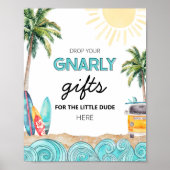 Poster Panneau de table de cadeaux de fête (Devant)