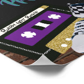Poster Panneau de table de cadeaux mignons violet|turquoi (Coin)