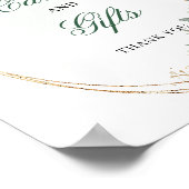 Poster Panneau de table de cartes et cadeaux botaniques v (Coin)