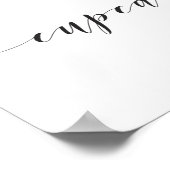 Poster Panneau de table de dessert de mariage Love and Cu (Coin)