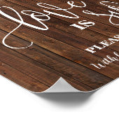 Poster Panneau de table de dessert sucré pour mariage occ (Coin)