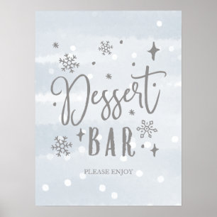 Poster Panneau de table de desserts pour Baby Shower d'hi