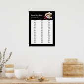 Poster Panneau de table de fête CASINO, panneau de siège  (Cuisine)