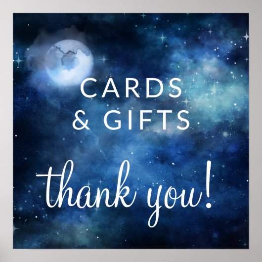 Poster Panneau de table de mariage Cartes et cadeaux de l (Devant)