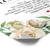 Poster Panneau de table de mariage de printemps neutre à  (Coin)