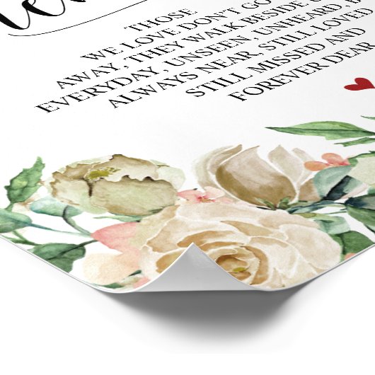 Poster Panneau de table de mariage de printemps neutre à  (Coin)