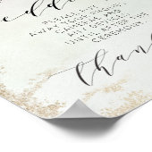 Poster Panneau de table de mariage débranché Ombre Spring (Coin)