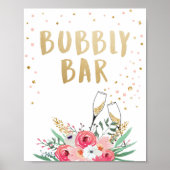 Poster Panneau de table de mariage floral pour Brunch et (Devant)