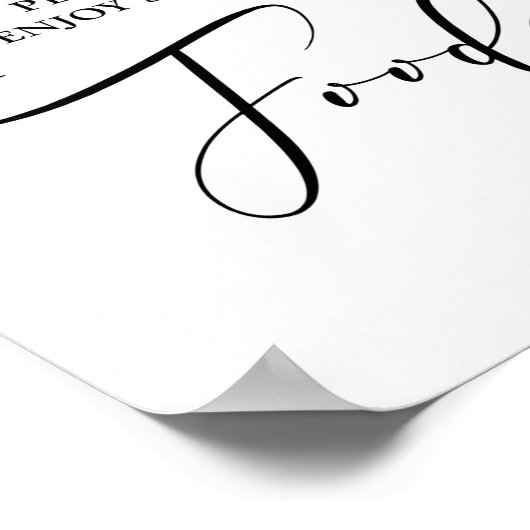 Poster Panneau de table de nourriture Feuille d'olive Ver (Coin)