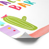 Poster Panneau de table de nourriture mexicaine Nacho Bar (Coin)