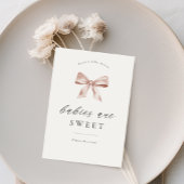 Poster Panneau de table dessert baby shower avec design a