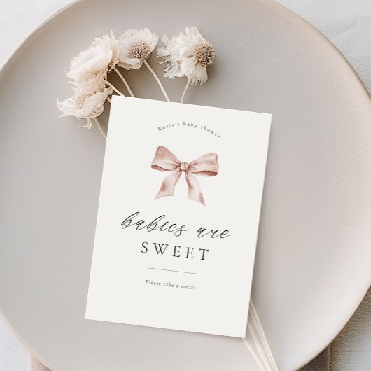 Poster Panneau de table dessert baby shower avec design a