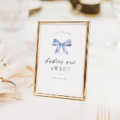 Poster Panneau de table dessert baby shower avec design a