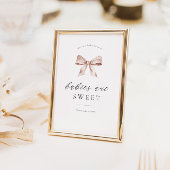 Poster Panneau de table dessert baby shower avec design a