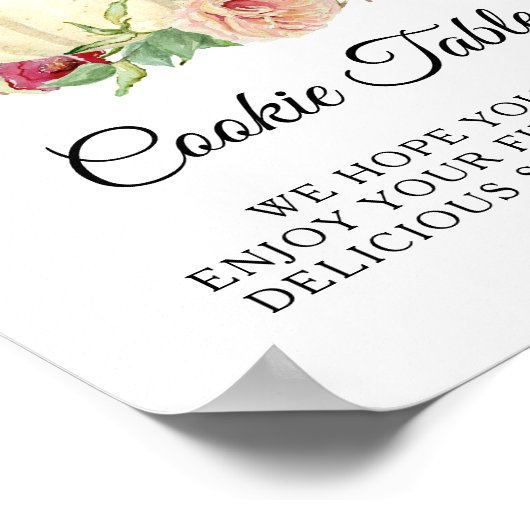 Poster Panneau de table en forme de cookie de citrouille (Coin)