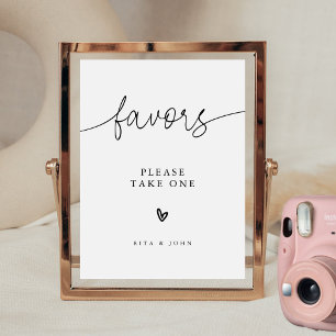 Poster Panneau de table minimaliste moderne Favoriser le