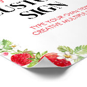 Poster Panneau de table personnalisée fraise Berry Sweet (Coin)