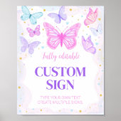 Poster Panneau de table personnalisée pour la fête d'anni (Devant)