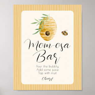 Poster Panneau de table pour Baby Shower sur le thème de