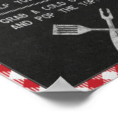 Poster Panneau de table pour bar à boissons d'anniversair (Coin)