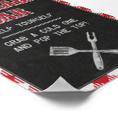 Poster Panneau de table pour bar de boissons d'anniversai (Coin)