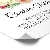 Poster Panneau de table pour biscuits de citrouille flora (Coin)