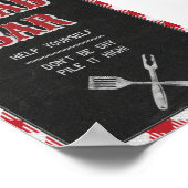 Poster Panneau de table pour buffet de salades d'annivers (Coin)