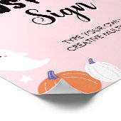 Poster Panneau de table pour fête d'anniversaire de fille (Coin)