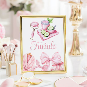 Poster Panneau de table pour fête de spa rose pour annive