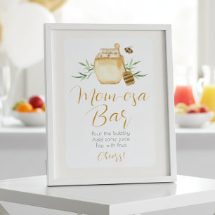 Poster Panneau de table pour la fête prénatale de bébé Ho