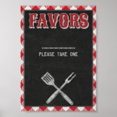 Poster Panneau de table pour les faveurs d'anniversaire d (Devant)