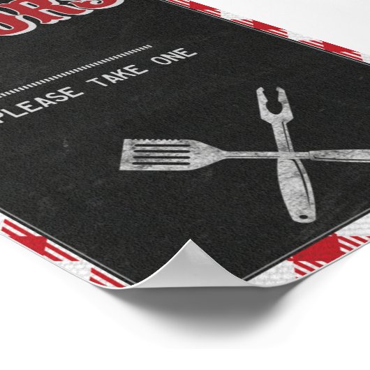 Poster Panneau de table pour les faveurs d'anniversaire d (Coin)