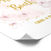 Poster Panneau de table pour photomaton d'anniversaire ro (Coin)