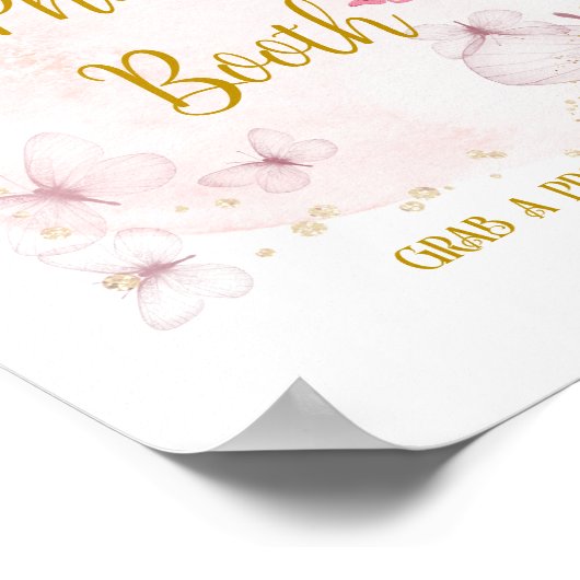 Poster Panneau de table pour photomaton d'anniversaire ro (Coin)