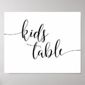 Poster Panneau de table Rustique Réception Mariage Enfant (Devant)