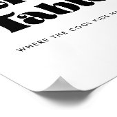 Poster Panneau de table vintage Retro Script Kids (Coin)