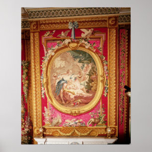 Poster Panneau de tapisserie dépeignant le cupidon et la