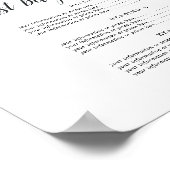 Poster Panneau de tarification ou de services commerciaux (Coin)