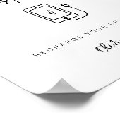 Poster Panneau de téléphone cellulaire de la réception de (Coin)