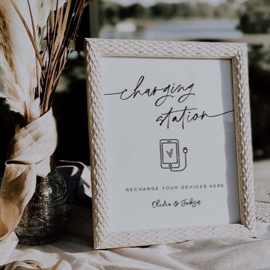 Poster Panneau de téléphone cellulaire de la réception de