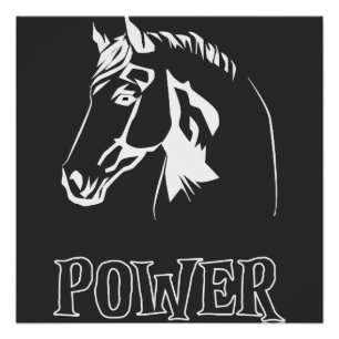 Poster Panneau de tête d'alimentation du cheval