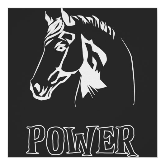 Poster Panneau de tête d'alimentation du cheval (Devant)